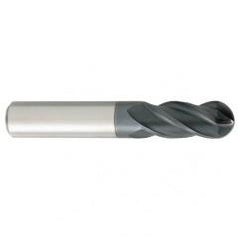 1/2" Dia. - 3" OAL - Carbide - Ball End HP End Mill-4 FL - A1 Tooling