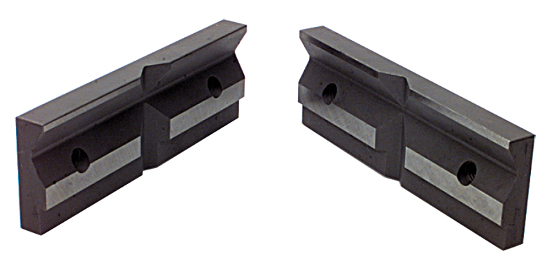 1-Pair Matching V-Groove Jaw Plates; For: 6/7" Speed Vise - A1 Tooling