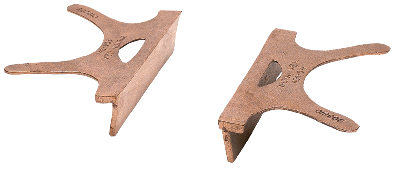 404-4.5, Copper Jaw Caps, 4-1/2" Jaw Width - A1 Tooling