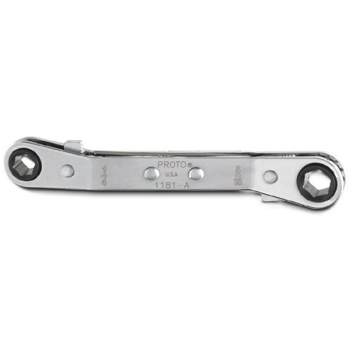 ‎Proto Offset Double Box Reversible Ratcheting Wrench 1/4″ × 5/16″ - 6 Point - A1 Tooling