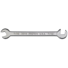 Proto Short Satin Angle Open-End Wrench - 7/32″ - A1 Tooling