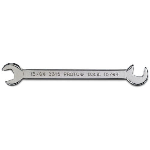 Proto Short Satin Angle Open-End Wrench - 15/64″ - A1 Tooling