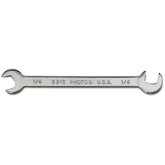 Proto Short Satin Angle Open-End Wrench - 1/4″ - A1 Tooling