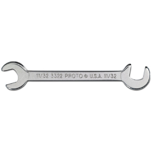 Proto Short Satin Angle Open-End Wrench - 11/32″ - A1 Tooling