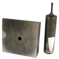 Punch & Die Set for Bench Punch - 3/8" Square - A1 Tooling