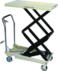 Double Scissor Lift Table - 35-5/8 x 20-1/8'' 770 lb Capacity; 13-9/16 to 51-1/8 Service Range - A1 Tooling