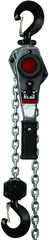 JLH Series 1-1/2 Ton Lever Hoist, 10' Lift with Overload Protection & Shipyard Hooks - A1 Tooling