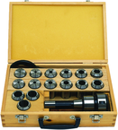 CCS-1 Mill Chuck with Collet Set and Carry case; R8 Shank; 1/8" to 1" Capacity - A1 Tooling