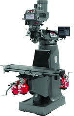 JTM-4VS Mill With 3-Axis Newall DP700 DRO (Quill) With X-Axis Powerfeed - A1 Tooling