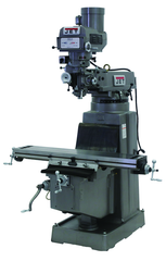 JTM-1050 Mill With 3-Axis ACU-RITE 200S DRO (Quill) and X-Axis Powerfeed - A1 Tooling