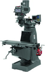 JTM-4VS Mill With ACU-RITE VUE DRO With X-Axis Powerfeed and 6" Riser Block - A1 Tooling