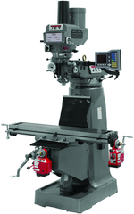 JTM-4VS Mill With 3-Axis ACU-RITE 300S DRO (Knee) With X, Y and Z-Axis Powerfeeds and Power Draw Bar - A1 Tooling