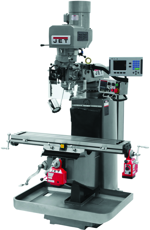 JTM-949EVS Mill With Acu-Rite 200S DRO With X and Y-Axis Powerfeeds - A1 Tooling