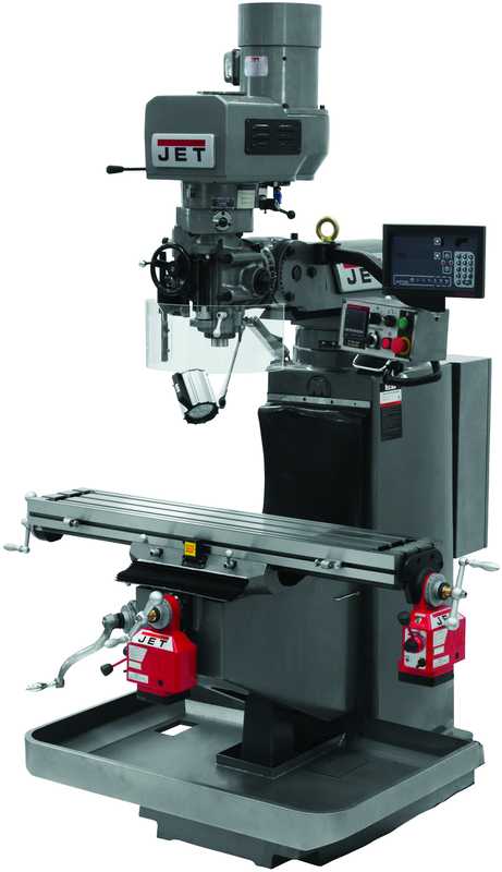 JTM-949EVS with Newall DP700 DRO, X & Y Powerfeeds - A1 Tooling