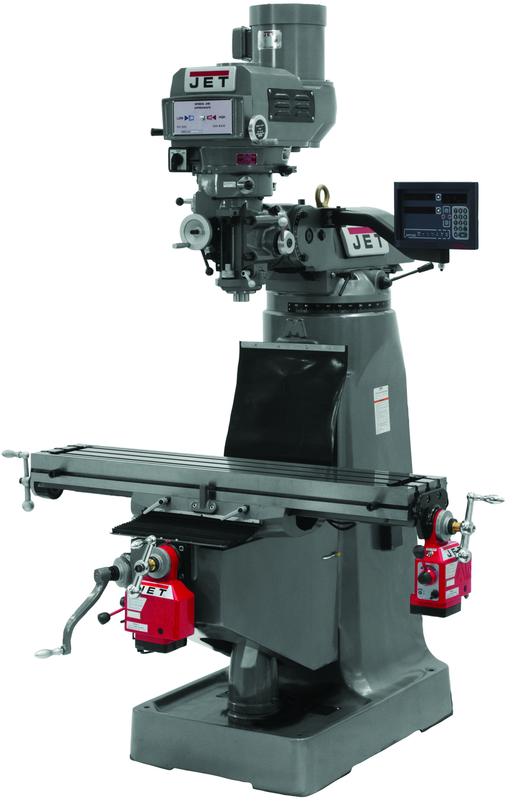 JTM-4VS Mill With Newall DP700 DRO With X and Y-Axis Powerfeeds - A1 Tooling