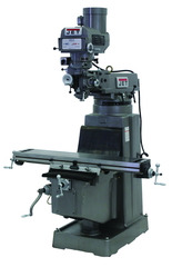 JTM-1050 Mill With 3-Axis Newall DP700 DRO (Quill) With X-Axis Powerfeed - A1 Tooling