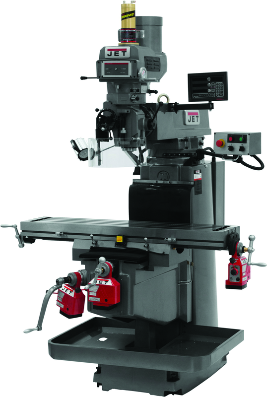 JTM-1254VS with NEWALL DP700 3X (K) DRO, X & Y Powerfeeds & Air Power Drawbar - A1 Tooling