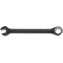 Proto Black Chrome Combination Non-Reversible Ratcheting Wrench 1/2″ - Spline - A1 Tooling