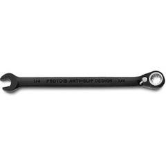 Proto Black Chrome Combination Reversible Ratcheting Wrench 1/4″ - Spline - A1 Tooling