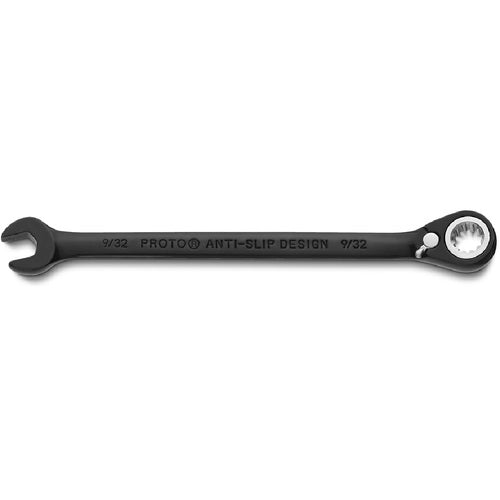 Proto Black Chrome Combination Reversible Ratcheting Wrench 9/32″ - Spline - A1 Tooling