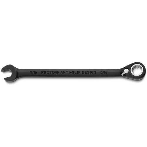 Proto Black Chrome Combination Reversible Ratcheting Wrench 5/16″ - Spline - A1 Tooling