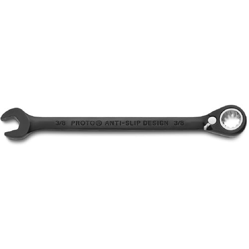 Proto Black Chrome Combination Reversible Ratcheting Wrench 3/8″ - Spline - A1 Tooling