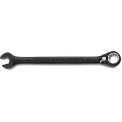 Proto Black Chrome Combination Reversible Ratcheting Wrench 10 mm - Spline - A1 Tooling