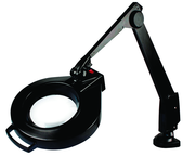 28" Arm 1.75X LED Mag Ben Bench Clamp, Floating Arm Circline - A1 Tooling