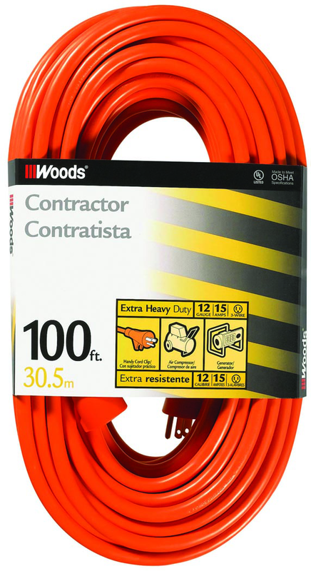 Extension Cord - 100' Extra HD 1-Outlet (Outdoor Style) - A1 Tooling