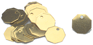 Tool Room Checks - 1-1/4" Square Brass - Pkg 100 - A1 Tooling