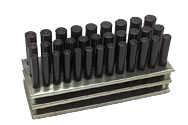 Quality Import Transfer Punch Set -- 1/2 - 1'' - A1 Tooling