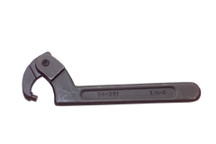 1-1/4 to 3'' Dia. Capacity - 7-1/2'' OAL - Adjustable Pin Spanner Wrench - A1 Tooling