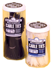 Cable Ties in a Jar - Black Nylon-4; 7.5; 11" Long - A1 Tooling