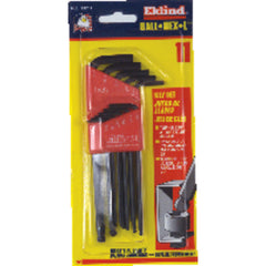 11 Pieces-0.050″-1/4″ Long Arm Style - Ball End Hex Key Set - A1 Tooling