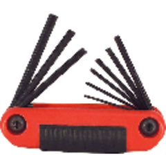 9 Pieces-5/64″-1/4″ Fold Up Style - Hex Key Set - A1 Tooling