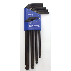 9 Pieces-1.5 mm-10 mm Long Arm Style - Ball End Hex Key Set - A1 Tooling