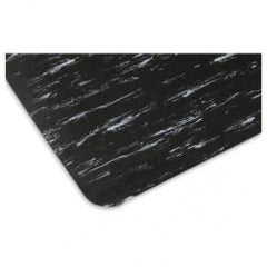 4' x 60' x 1/2" Thick Marble Pattern Mat - Black/White - A1 Tooling