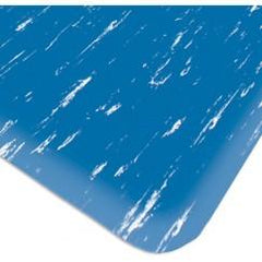 3' x 5' x 1/2" Thick Marble Pattern Mat - Blue - A1 Tooling