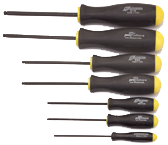 8 Piece - 7/64 - 5/16" Screwdriver Style - Ball End Hex Driver Set with Ergo Handles - A1 Tooling