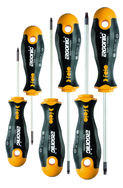 6 Piece - T8 - T25 - Torx Tip Ergonic Screwdrivers - Impact-Proof Handle with Hanging Hole - A1 Tooling