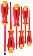 Bondhus Set of 6 Slotted & Phillips Tip Insulated Ergonic Screwdrivers. Impact-proof handle w/hanging hole. - A1 Tooling