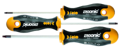 3 Piece - Torx Tip Ergonic Screwdrivers - Impact-Proof Handle with Hanging Hole - Set Includes Torx Sizes:  T10; T15 & T20 - A1 Tooling