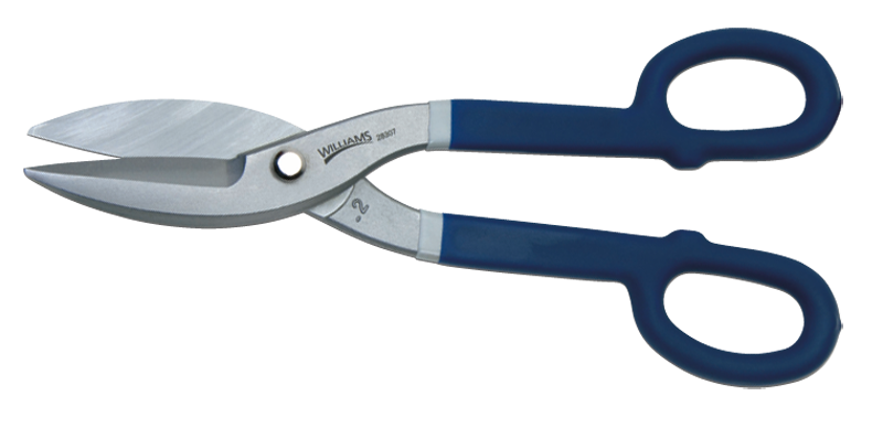 2-1/2'' Blade Length - 12'' Overall Length - Straight Cutting - Tinner Snips - A1 Tooling