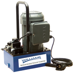 Hydraulic Electric Pump; 1HP Advance Hold Return; w/ 3Way-3Position Valve; 2-Gal; for Dual Acting Cylinders - A1 Tooling