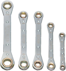 Snap-On/Williams (5 Piece) Straight Ratcheting Box Wrench Set - Metric - A1 Tooling