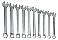 Snap-On/Williams Fractional Combination Wrench Set -- 10 Pieces; 12PT Satin Chrome; Includes Sizes: 1-5/16; 1-3/8; 1-7/16; 1-1/2; 1-5/8; 1-11/16; 1-3/4; 1-13/16; 1-7/8; 2" - A1 Tooling