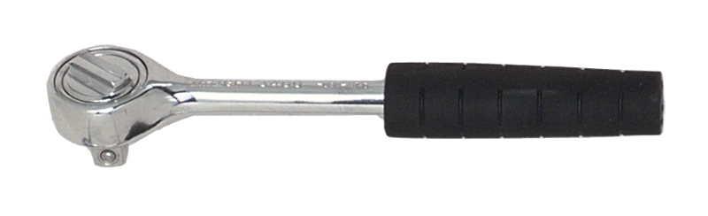 7-1/32" OAL - 3/8'' Drive - Round Head - Reversible Ratchet - Comfortable Grip Handle - A1 Tooling