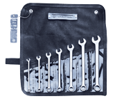 Wright Tool Fractional Combination Wrench Set -- 7 Pieces; 12PT Chrome Plated; Includes Sizes: 1/4; 5/16; 3/8; 7/16; 1/2; 9/16; 5/8"; Grip Feature - A1 Tooling