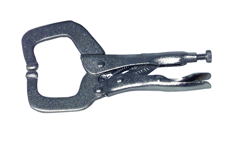 MIT Locking Grip C-Clamp -- #3835 Plain Grip 8-3/8'' Capacity 18'' Long - A1 Tooling