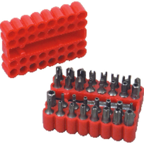 33 Pieces - Hex Bit Set - Torx/Star/Tri-Wing Style - A1 Tooling